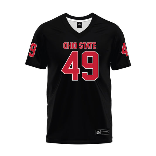 Ohio State - NCAA Football : Marcello Diomede - Black Premium Football Jersey-0