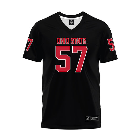 Ohio State - NCAA Football : Ian Gecse - Black Premium Football Jersey-0