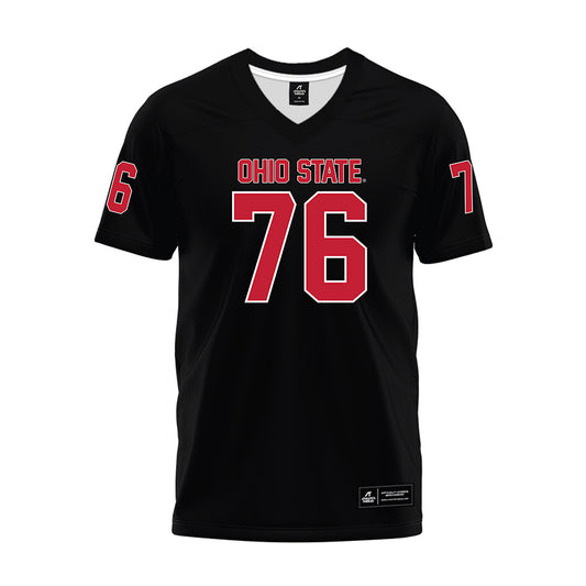 Ohio State - NCAA Football : Jake Cook - Black Premium Football Jersey-0