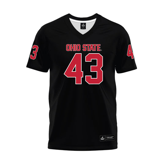 Ohio State - NCAA Football : Brody Jenkins - Black Premium Football Jersey-0