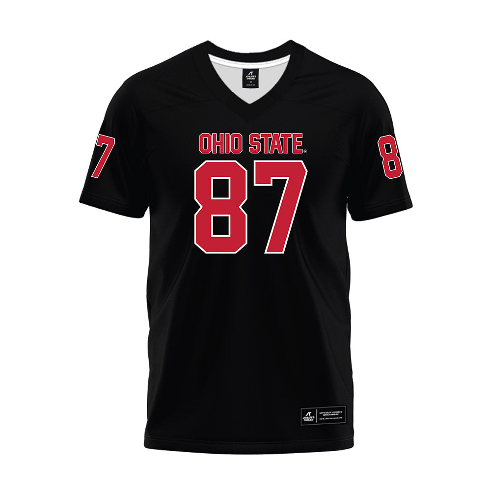 Ohio State - NCAA Football : Brody Lennon - Black Premium Football Jersey-0