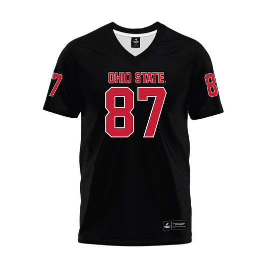 Ohio State - NCAA Football : Brody Lennon - Black Premium Football Jersey-0