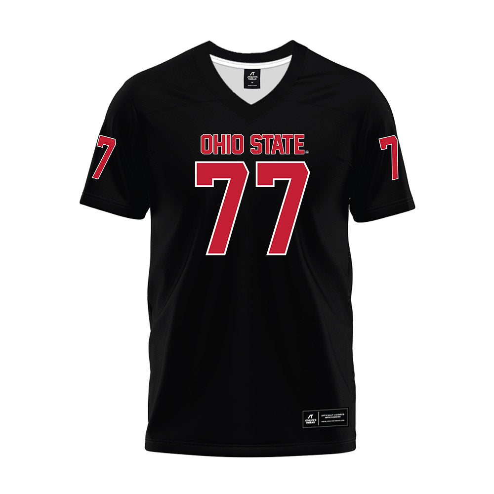 Ohio State - NCAA Football : Sam Greer - Black Premium Football Jersey-0