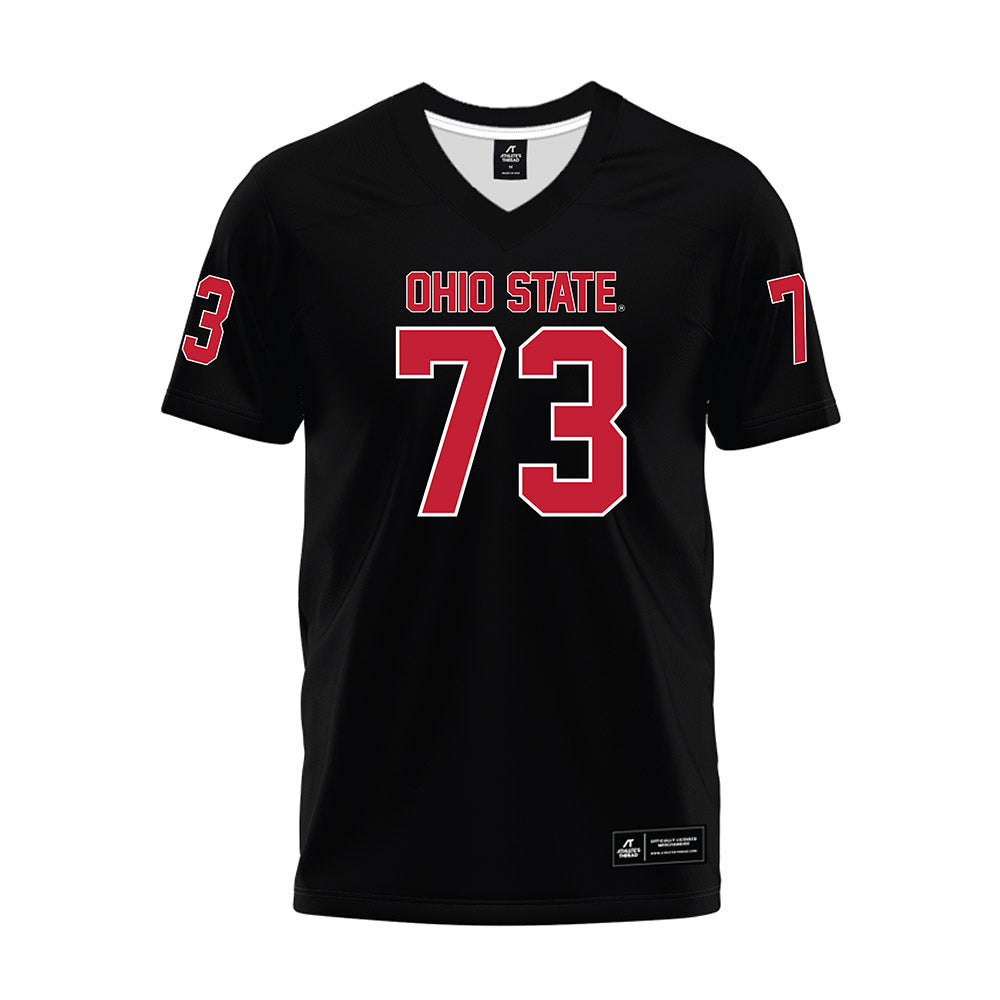 Ohio State - NCAA Football : Vasean Washington - Black Premium Football Jersey-0