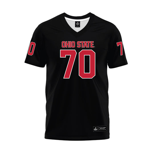 Ohio State - NCAA Football : Phillip Daniels - Black Premium Football Jersey-0