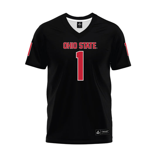 Ohio State - NCAA Football : Earl Little Jr - Black Premium Football Jersey-0