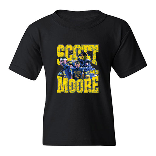 Delaware - NCAA Football : Scott Moore - Collage Youth T-Shirt-0