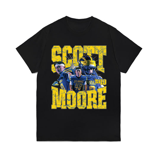 Delaware - NCAA Football : Scott Moore - Collage Comfort Colors T-Shirt-0