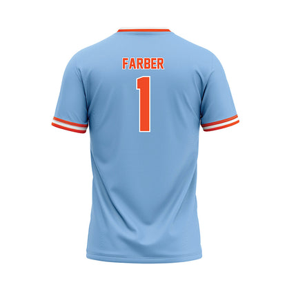 Auburn - NCAA Baseball : Ryne Farber - Sky Blue Jersey-1