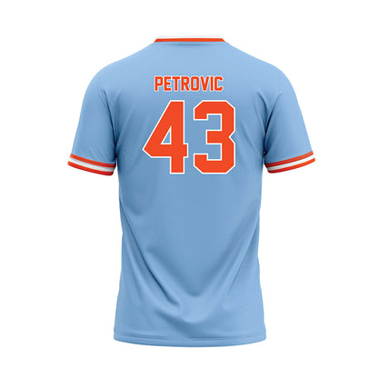 Auburn - NCAA Baseball : Alex Petrovic - Sky Blue Jersey-1