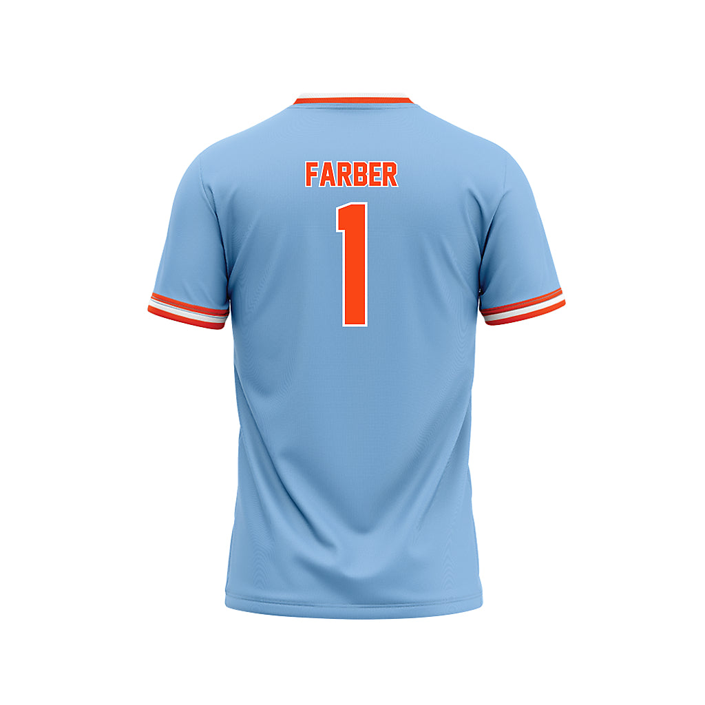 Auburn - NCAA Baseball : Ryne Farber - Sky Blue Jersey-1