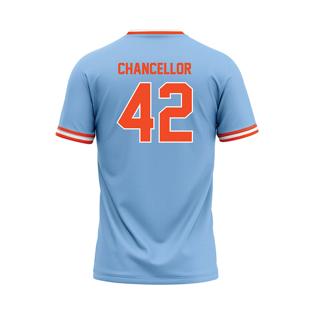 Auburn - NCAA Baseball : Abe Chancellor - Sky Blue Jersey-1