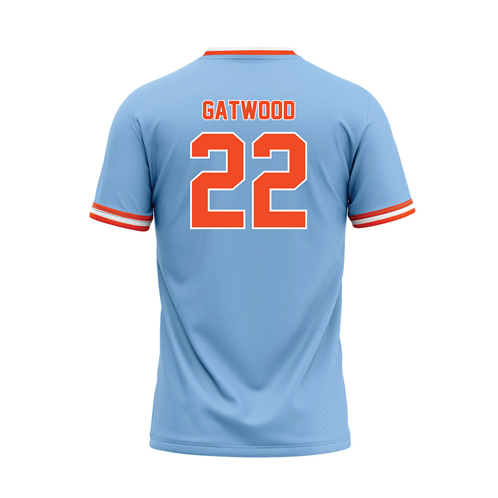 Auburn - NCAA Baseball : Connor Gatwood - Sky Blue Jersey-1