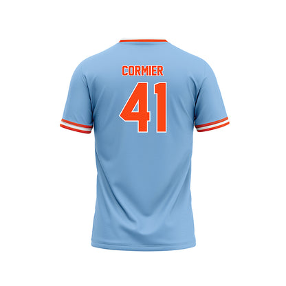 Auburn - NCAA Baseball : LJ Cormier - Sky Blue Jersey-1