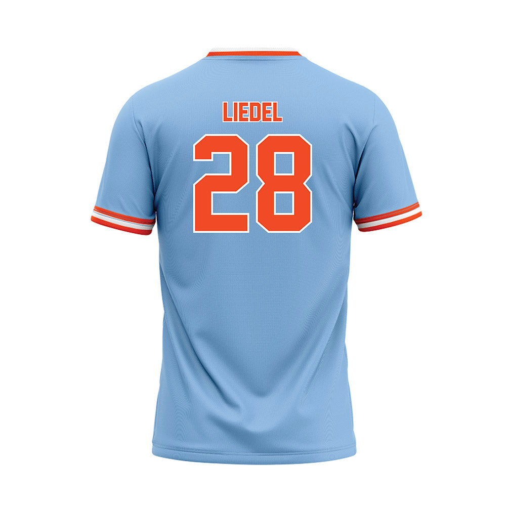 Auburn - NCAA Baseball : Carson Liedel - Sky Blue Jersey-1