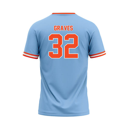 Auburn - NCAA Baseball : Griffin Graves - Sky Blue Jersey-1