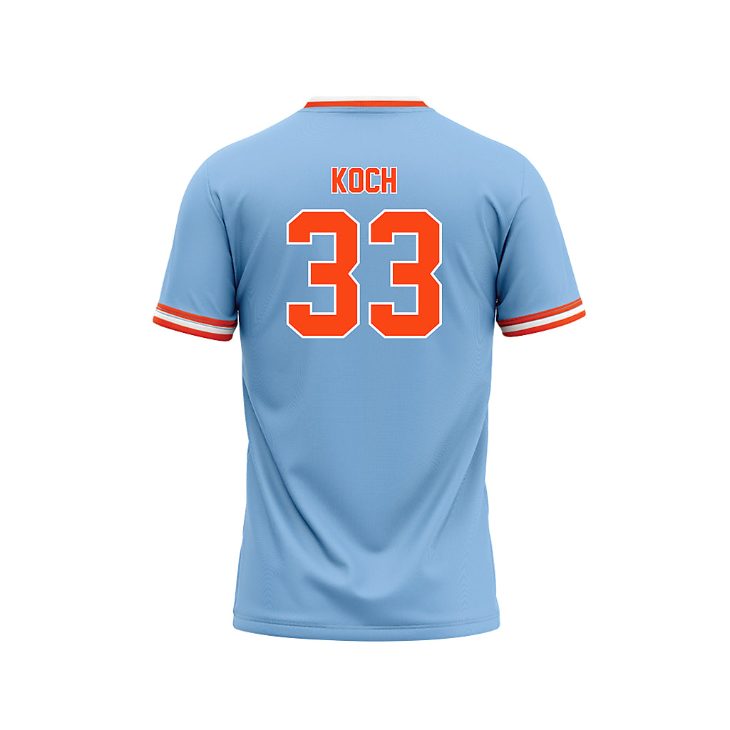 Auburn - NCAA Baseball : Mason Koch - Sky Blue Jersey-1