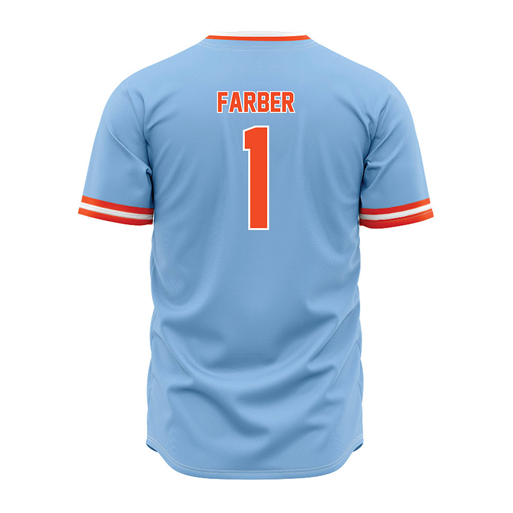 Auburn - NCAA Baseball : Ryne Farber - Sky Blue Jersey-1