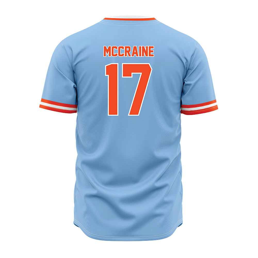 Auburn - NCAA Baseball : Mason McCraine - Sky Blue Jersey-1