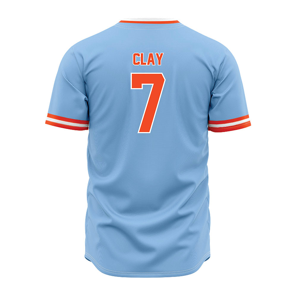 Auburn - NCAA Baseball : Todd Clay - Sky Blue Jersey-1
