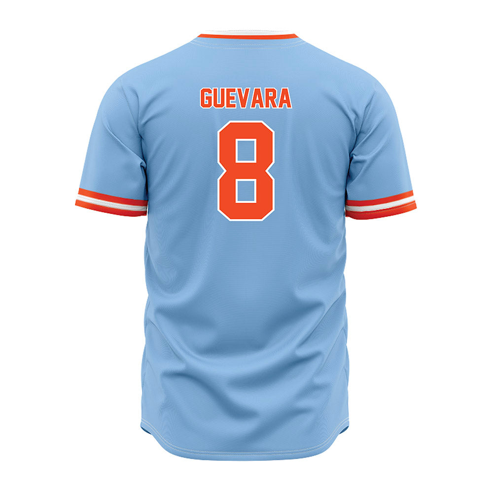 Auburn - NCAA Baseball : Eric Guevara - Sky Blue Jersey-1