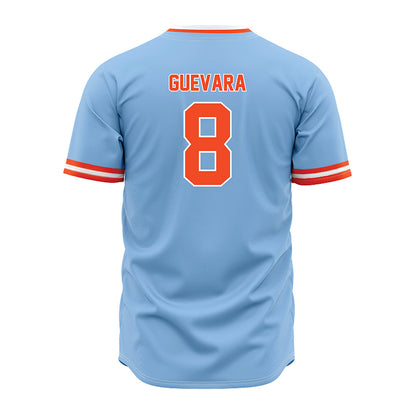 Auburn - NCAA Baseball : Eric Guevara - Sky Blue Jersey-1