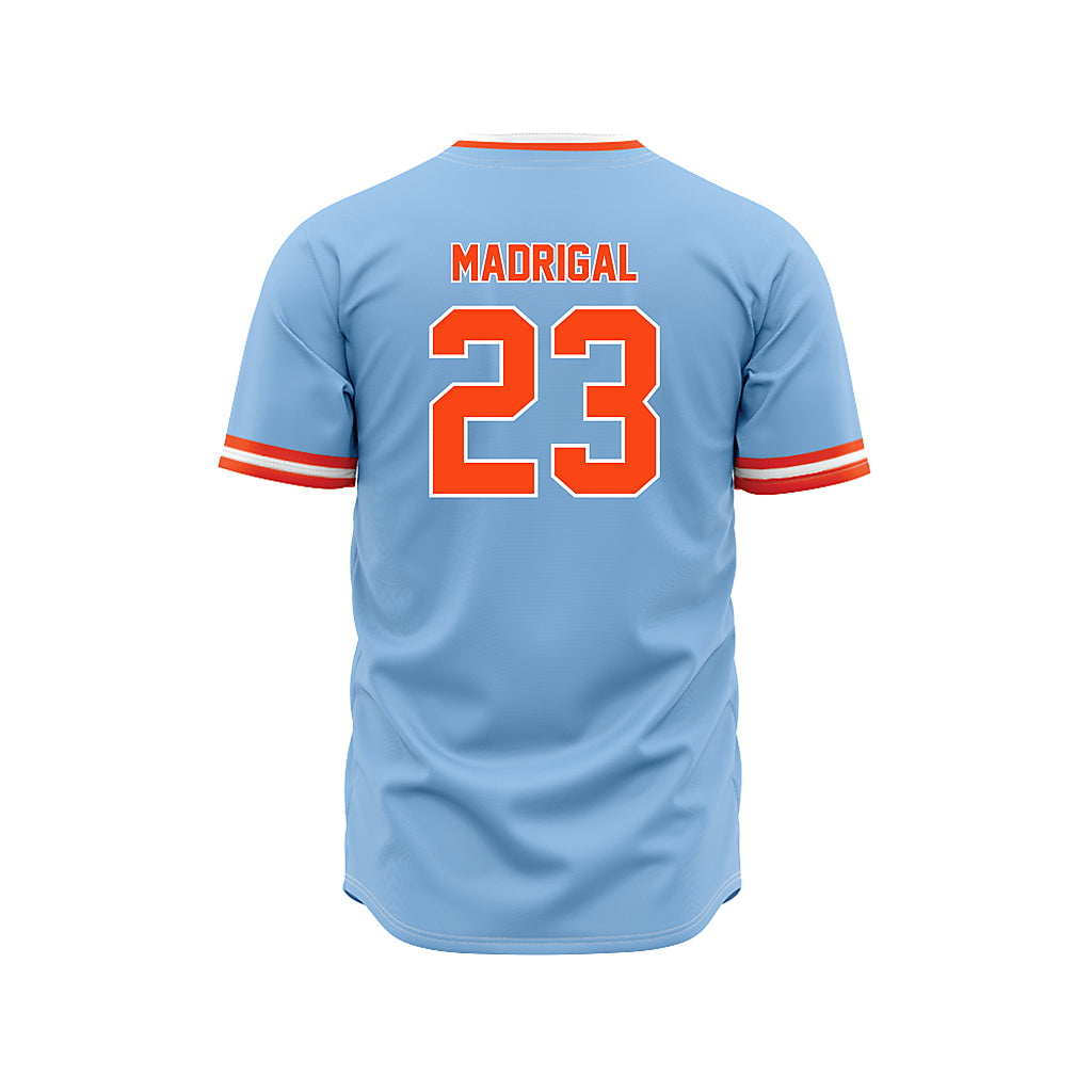 Auburn - NCAA Baseball : Eddie Madrigal - Sky Blue Jersey-1