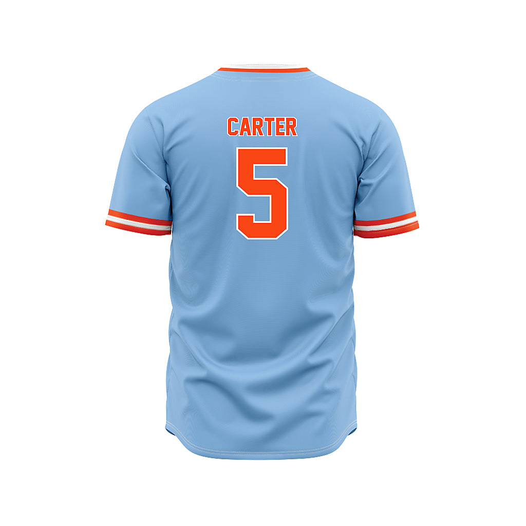 Auburn - NCAA Baseball : Bristol Carter - Sky Blue Jersey-1