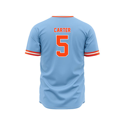 Auburn - NCAA Baseball : Bristol Carter - Sky Blue Jersey-1