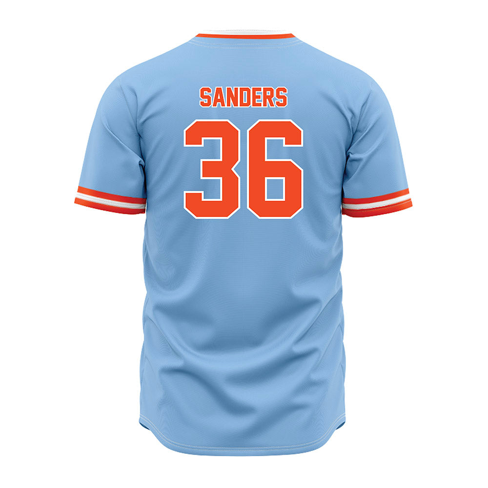 Auburn - NCAA Baseball : Jackson Sanders - Sky Blue Jersey-1