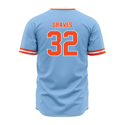 Auburn - NCAA Baseball : Griffin Graves - Sky Blue Jersey-1