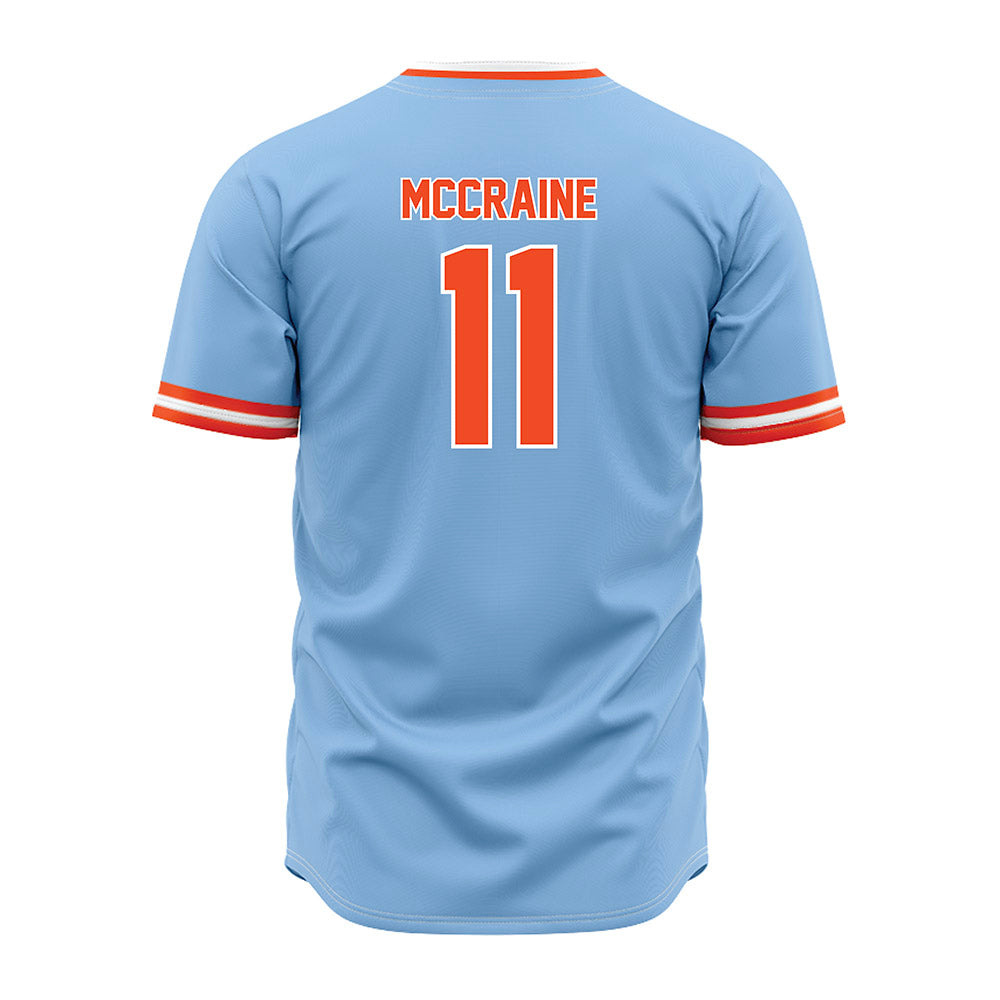 Auburn - NCAA Baseball : Brandon McCraine - Sky Blue Jersey-1