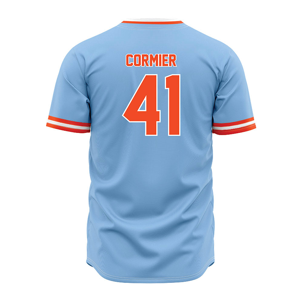 Auburn - NCAA Baseball : LJ Cormier - Sky Blue Jersey-1