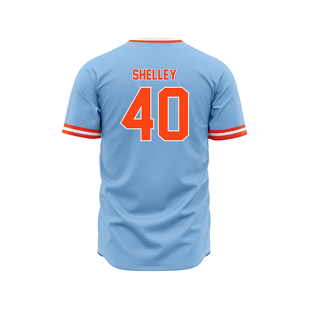 Auburn - NCAA Baseball : Wade Shelley - Sky Blue Jersey-1