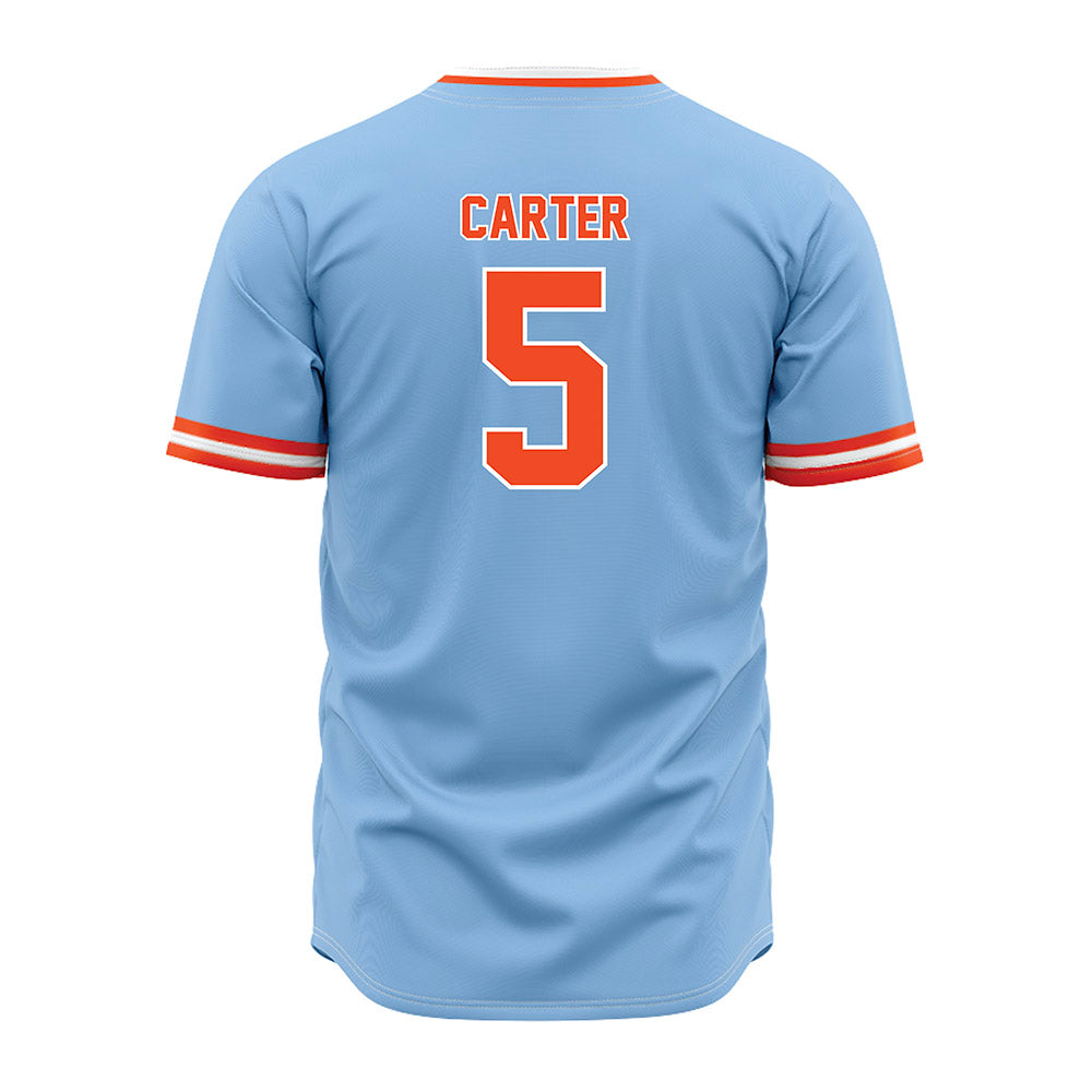 Auburn - NCAA Baseball : Bristol Carter - Sky Blue Jersey-1