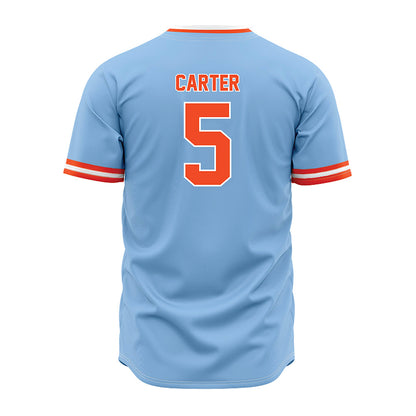 Auburn - NCAA Baseball : Bristol Carter - Sky Blue Jersey-1