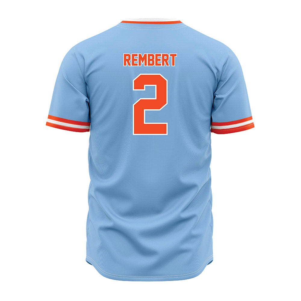 Auburn - NCAA Baseball : Chris Rembert - Sky Blue Jersey-1