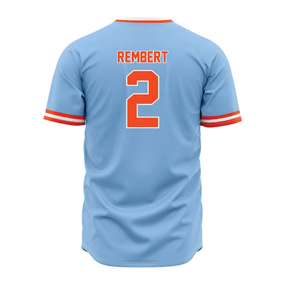 Auburn - NCAA Baseball : Chris Rembert - Sky Blue Jersey-1
