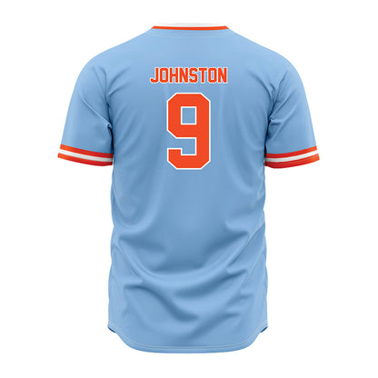 Auburn - NCAA Baseball : Jett Johnston - Sky Blue Jersey-1