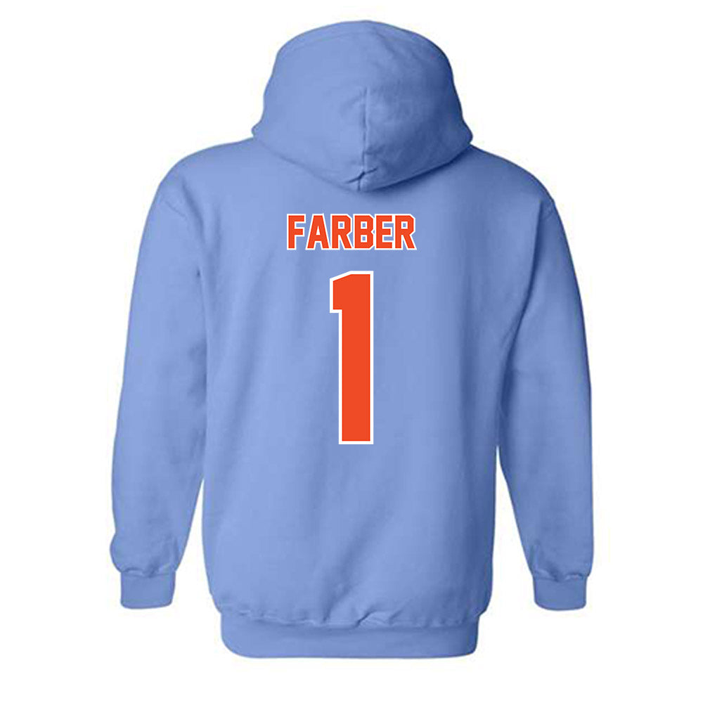 Auburn - NCAA Baseball : Ryne Farber - Sky Blue Hooded Sweatshirt-1