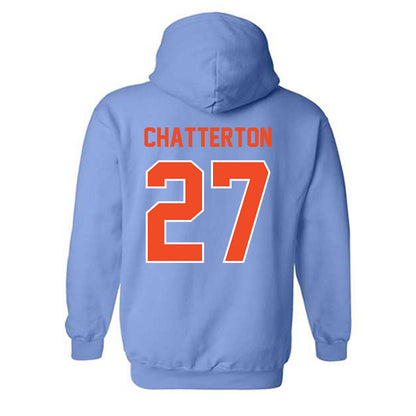 Auburn - NCAA Baseball : Christian Chatterton - Sky Blue Hooded Sweatshirt-1