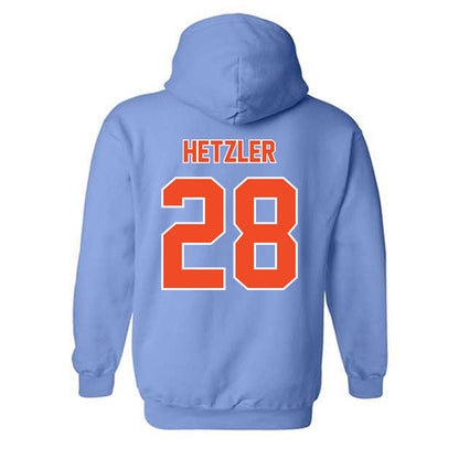 Auburn - NCAA Baseball : Ryan Hetzler - Sky Blue Hooded Sweatshirt-1