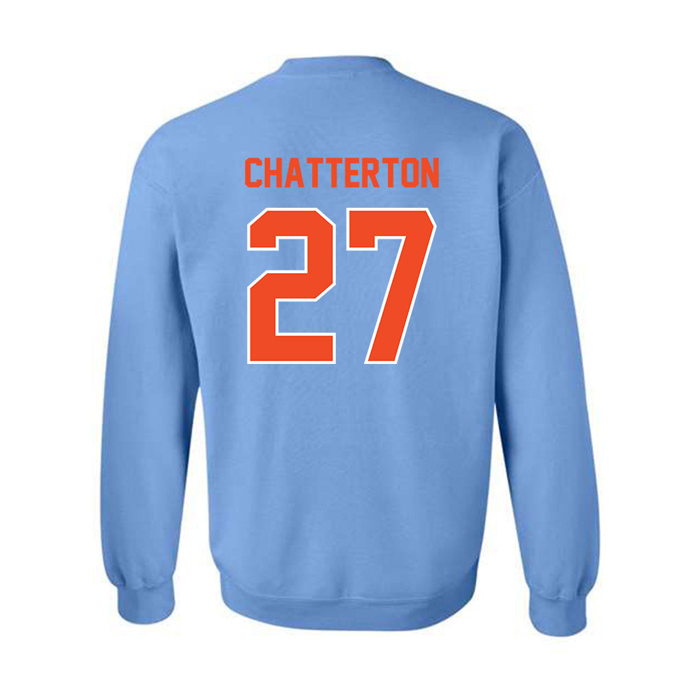Auburn - NCAA Baseball : Christian Chatterton - Sky Blue Crewneck Sweatshirt-1