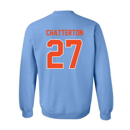 Auburn - NCAA Baseball : Christian Chatterton - Sky Blue Crewneck Sweatshirt-1
