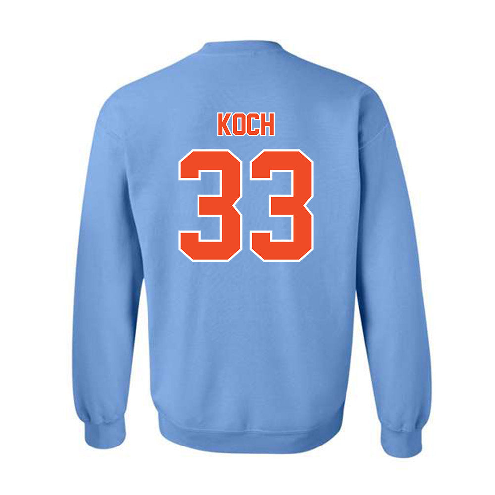 Auburn - NCAA Baseball : Mason Koch - Sky Blue Crewneck Sweatshirt-1
