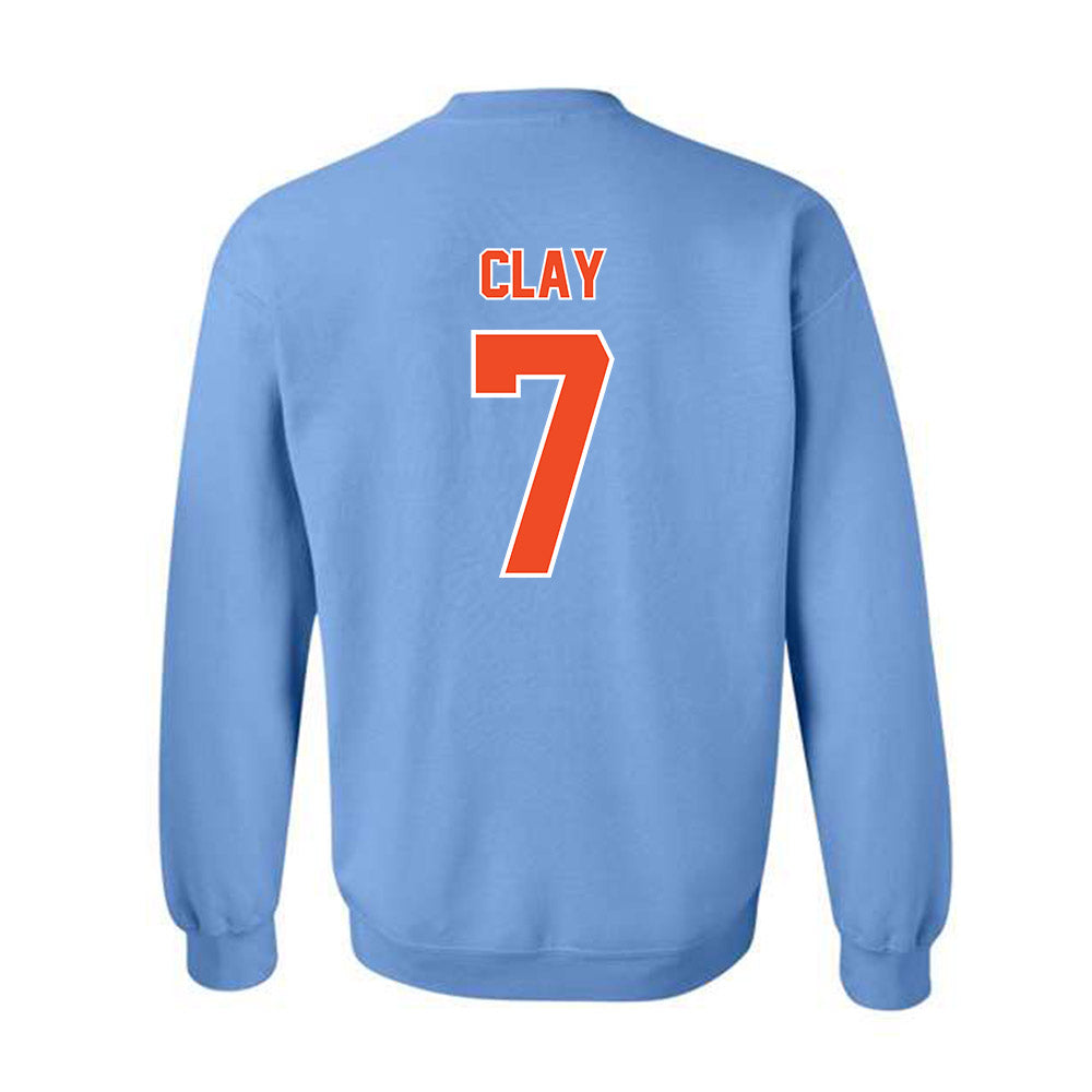 Auburn - NCAA Baseball : Todd Clay - Sky Blue Crewneck Sweatshirt-1