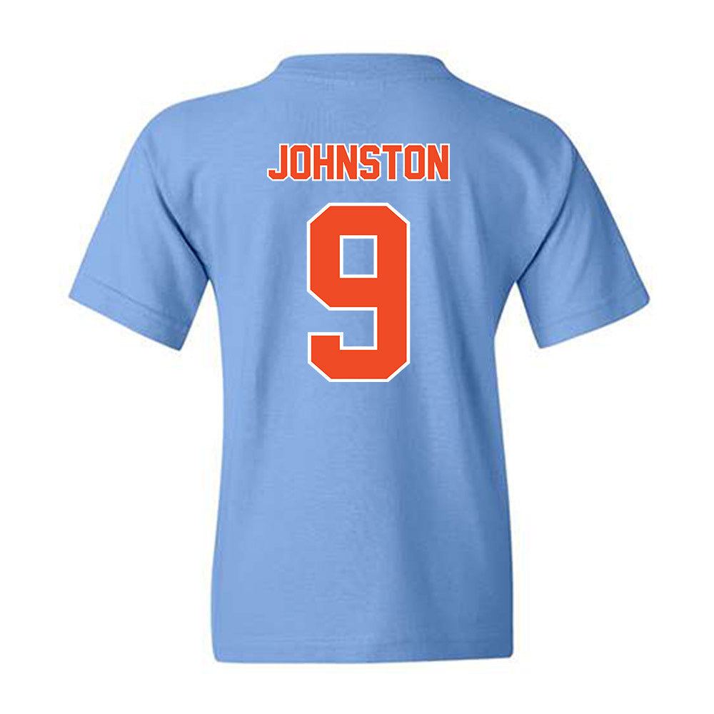 Auburn - NCAA Baseball : Jett Johnston - Sky Blue Youth T-Shirt-1