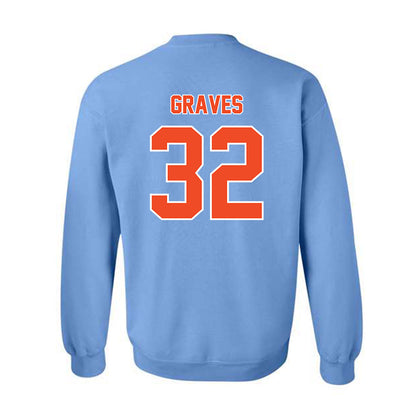 Auburn - NCAA Baseball : Griffin Graves - Sky Blue Crewneck Sweatshirt-1