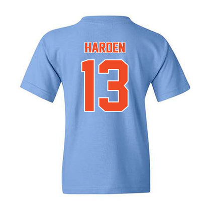Auburn - NCAA Baseball : Ethan Harden - Sky Blue Youth T-Shirt-1