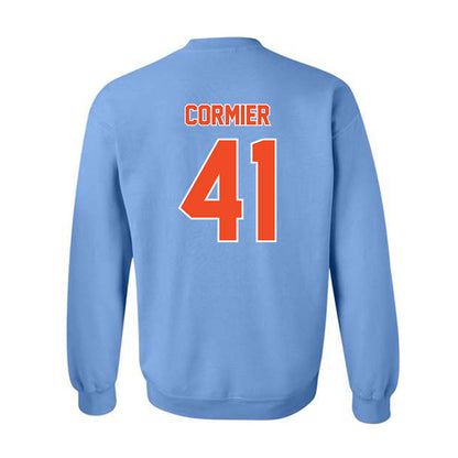 Auburn - NCAA Baseball : LJ Cormier - Sky Blue Crewneck Sweatshirt-1